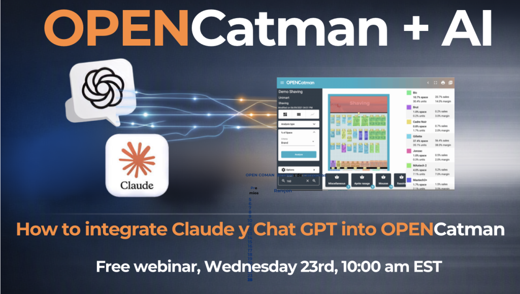OPENCatman + AI webinar: How to integrate Claude and ChatGPT into OPENCatman - Free webinar, Wednesday 23rd, 10:00 am EST